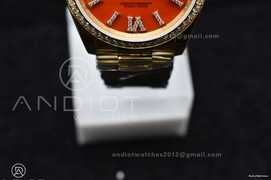 653 Red RAF 36 Dial A Date Carnelian Best YG Edition on Sporty YG Bracelet Day 1:1 0302